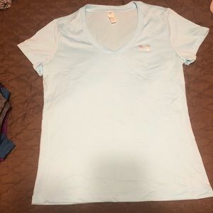 Baby blue Under Armour headgear top